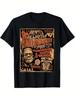 Vintage Punk Rock Monster Mummy Horror Movie Fan Halloween T-Shirt, Weight 220g.