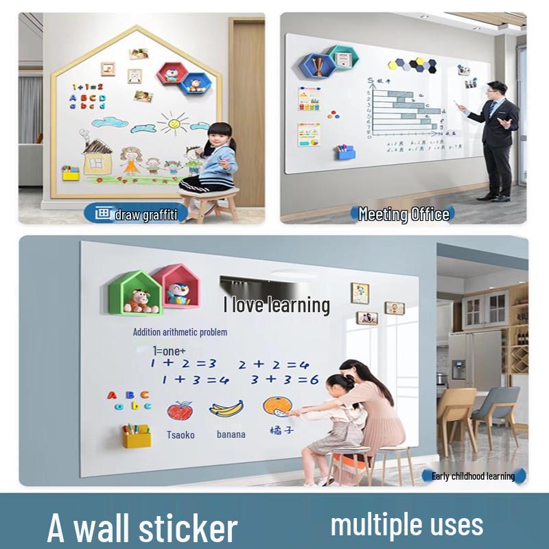 Магнитная стикер-доска для записей: Съемный, Самостоятельно стоящий для обучения и граффити