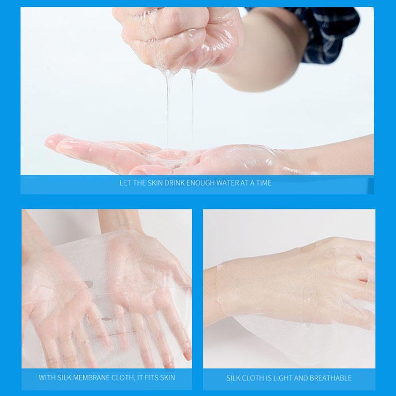 Double Yeast Hyaluronic Acid Mask Sheet Refreshing Oil Control Nourishing Skin Rejuvenation Mask Shrink Pores Skin Care Products