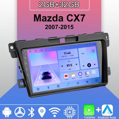 Android Carplay автомобильное радио для Mazda CX7 2007-2015 мультимедийный проигрыватель головное устройство стерео GPS навигация BT WIFI 2+32 ГБ