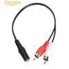 Практичный адаптер 3,5 мм 1/8 дюйма для стерео гнезда RCA на 2 штекера Aux Audio Y кабельный разветвитель специальный подарок