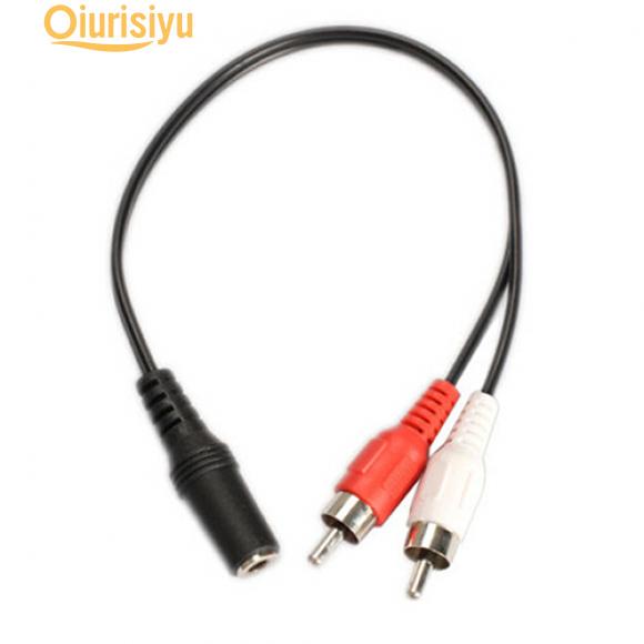 Практичный адаптер 3,5 мм 1/8 дюйма для стерео гнезда RCA на 2 штекера Aux Audio Y кабельный разветвитель специальный подарок