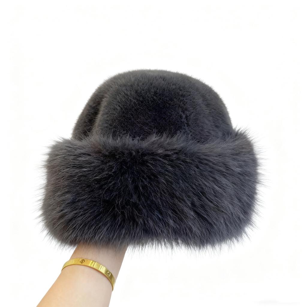 Новая высококачественная плюшевая шапка для большого обхвата головы, зимняя теплая пушистая шапка