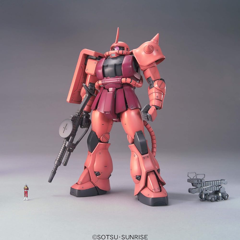 Bandai Spirits MG Мобильный доспех Гандам MS-06S Заку Чар Вер.2.0 Масштаб 1/100 Пластиковый модельный набор с цветовой кодировкой