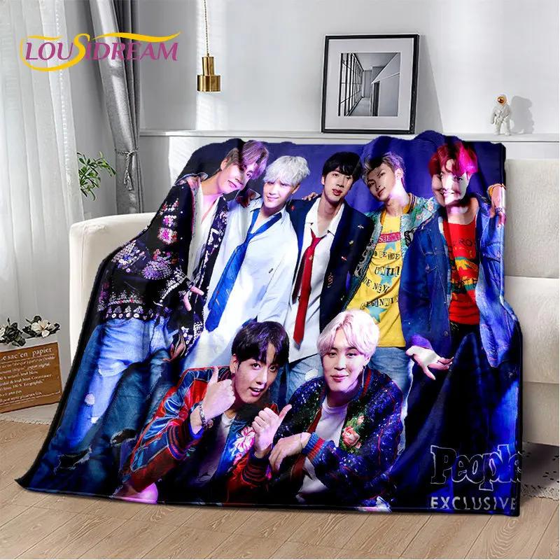 Kpop B-Bts Bangtan Ким ДЖИН СУГА V ЧИМИН Мягкое Плюшевое Одеяло, Фланелевое Одеяло Плед для Гостиной Спальни Кровати Дивана Пикника