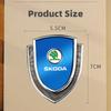 ERQY8 Car Stickers 3D Metal Accsesories for Skoda VRS Octavia 1 2 3 Rapid Kodiaq Karoq Fabia Kamiq Auto Accessory