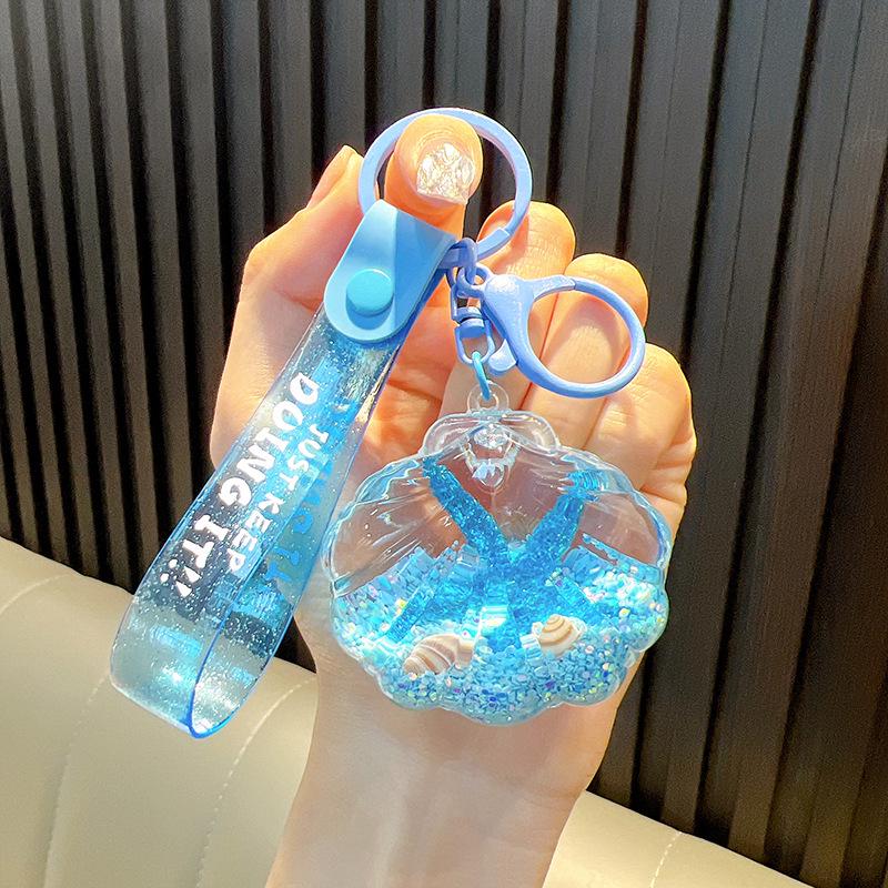 Брелок-подвеска Starfish Oil Quicksand - Подарок на школьный ранец с океанской тематикой