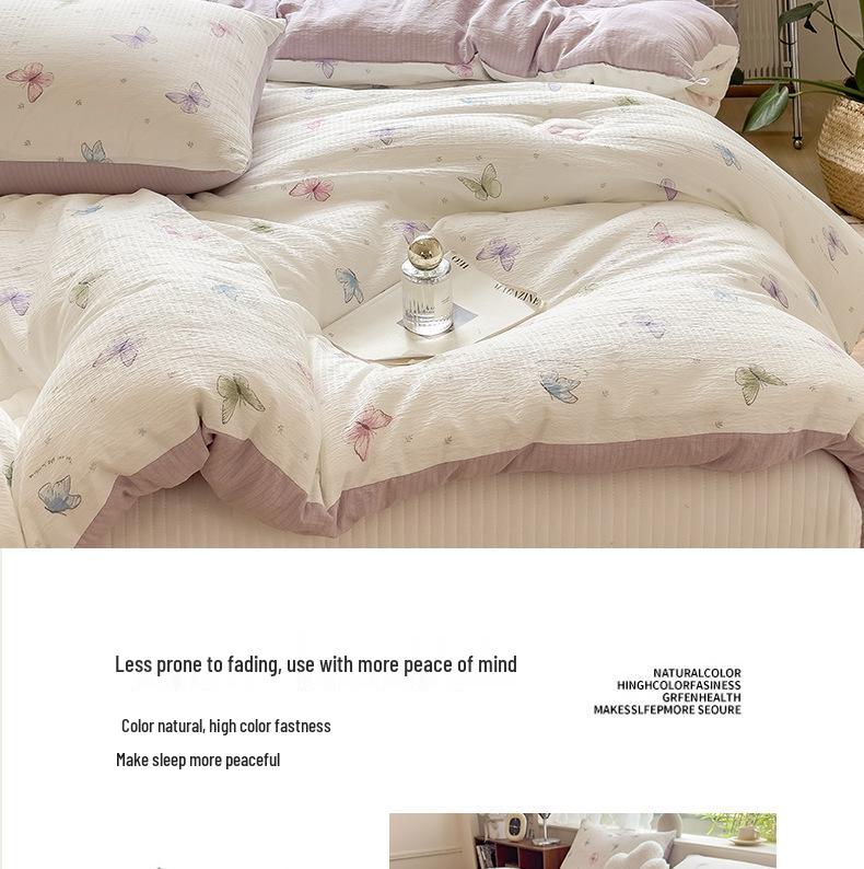 Thick Warm Winter Quilt - Soft, Skin-Friendly, Machine Washable, Ideal for Student Dormitory