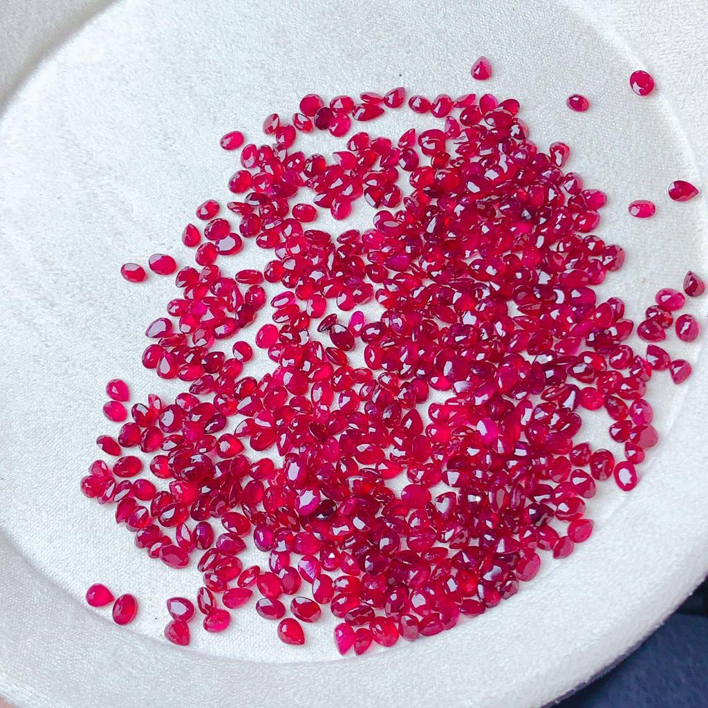 Natural Pigeon Blood Ruby Cabochon Jewelry Set: Ring, Pendant, Jadeite, Earrings, Bracelet, Necklace