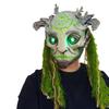 Хэллоуин Зеленый Лесной Эльф Латексная Маска - Дизайн Старика