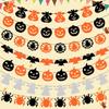 Pumpkin Bat Skull Spider Web Happy Halloween Banner Halloween Party Decoration