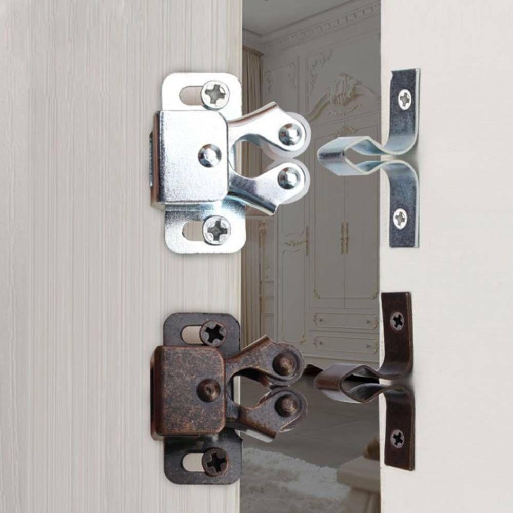 2SET New Hardware Furniture Cabinet Catches Door Stopper Damper Buffer Magnet Closer