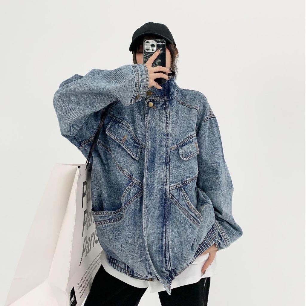 Весна и осень ретро-дизайн ковбойская куртка с длинным рукавом персонализированное устаревшее свободное пальто