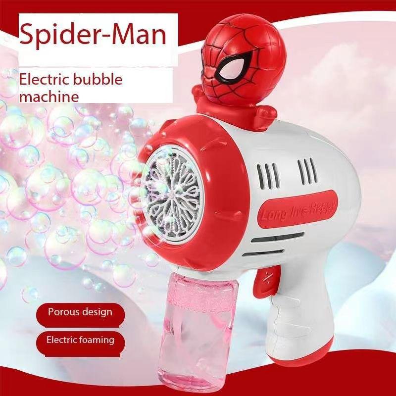 Стич Электрический Пузырьковый Пистолет Детская Игрушка Машина для Пузырей Автоматический Мыльный Пузырь С Подсветкой Игры на Открытом Воздухе Подарок для Мальчиков и Девочек
