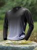 Men's Quick-Dry Long-Sleeve Sports Top for Running, Cycling, Fitness, and Outdoor Activities.