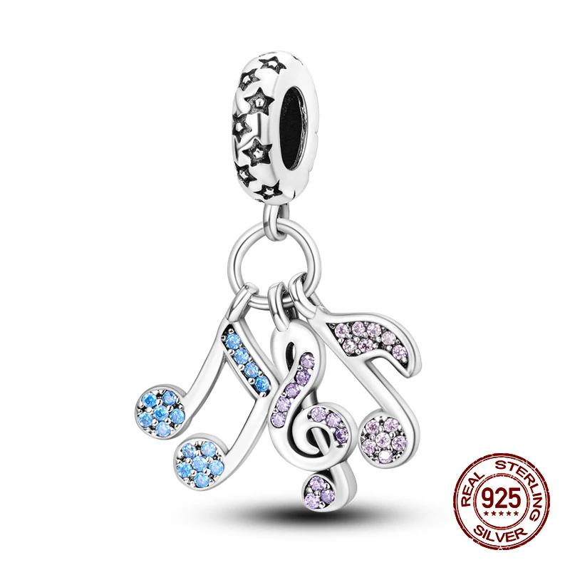Любители Музыки Наушники Лента Гитара Саксофон Музыкальные Шармы Бусины Подходят Медные Браслеты DIY Украшения Женский Подарок на Вечеринку