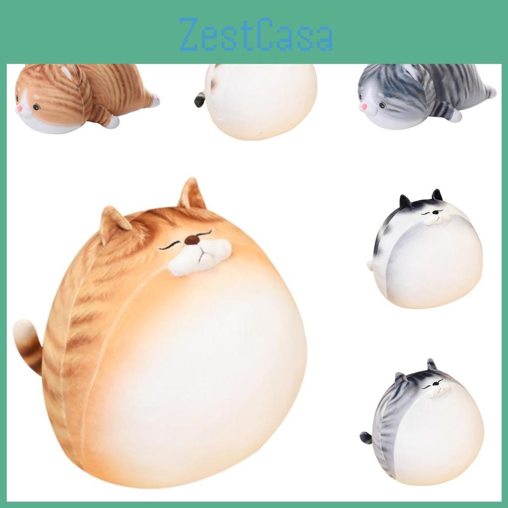 Big Huggable Cat Plushie For Bedtime Cuddles With Realistic Design And Smooth Stitching