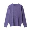 Autumn And Winter Twist Sweater Versatile Light Mature Style Solid Color Knitted Sweater Round Neck Pullover Lazy Loose Women'S Clothing