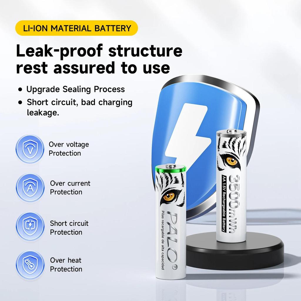 1.5V AAA Rechargeable Li-Ion Battery Constant Voltage AAA 3A Lithium Bateria Batteries for Flashlight MP4 Toy Car Remote Control