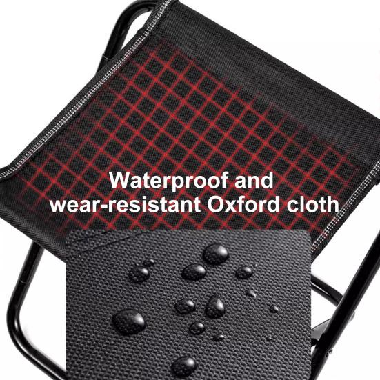 Outdoor Folding Stool with Storage Bag Portable Lightweight Heavy Duty Camping Backpacking Travel Beach Picnic Fishing Collapsible Chair Seat