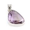 Подвеска из натурального розового аметиста из стерлингового серебра 925 пробы 1,2 дюйма p5g76