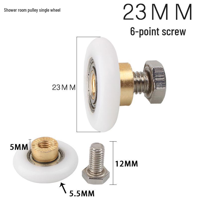Shower Door Sliding Roller Wheel Pulley Accessory for Glass Doors