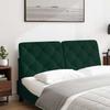 Headboard Cushion Dark Green 140 cm Velvet