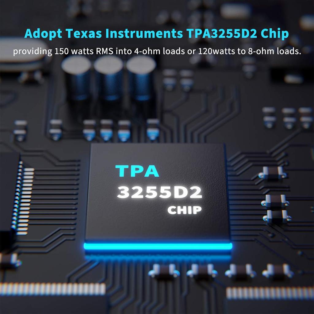 Fosi Audio M03 Сабвуфер 200 Вт TPA3255D2 Мини Стерео Мощный Аудио Компактный Цифровой Интегрированный Класс D Пассивный Динамик Усилитель для Домашнего Использования Усилитель,