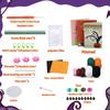 Halloween Pumpkin Monster Potted Plant Crochet Kit for BeginnersCrochet Yarn Crochet Hook Tools Supplies and Easy Video Tutorial