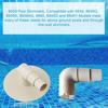 Pool Vacuum Adapter Plate Pool Skimmer Adapter with 90-Degree Elbow 8929 Replacement for Swimline Skimmer In-Ground Pools