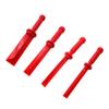 4PCS Auto Trim Removal Tool Kit No-Scratch Pry Tool Kit for Car Door Clip Panel & Audio Dashboard Dismantle Red