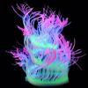 Glow In Dark Aquarium Luminous Sea Anemone Silicone Simulation Coral Ornament Realistic Fake Fish Tank Landscape Decor