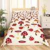 Ladybug Comforter Cover Set Ladybug On Green Leaf Duvet Cover Wild Wildlife Theme Microfiber Bedding Set 3pcs for Kids Teens