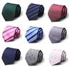 Tie Tie Polyester Silk Tie 8Cm Business Men'S Dress Wedding Studio Tie
