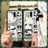 Cartoon Fashion Design Phone Case For Nokia 2.3 Wrist Strap Panda Back Cover Waterproof Anti-knock Lanyard Wristband