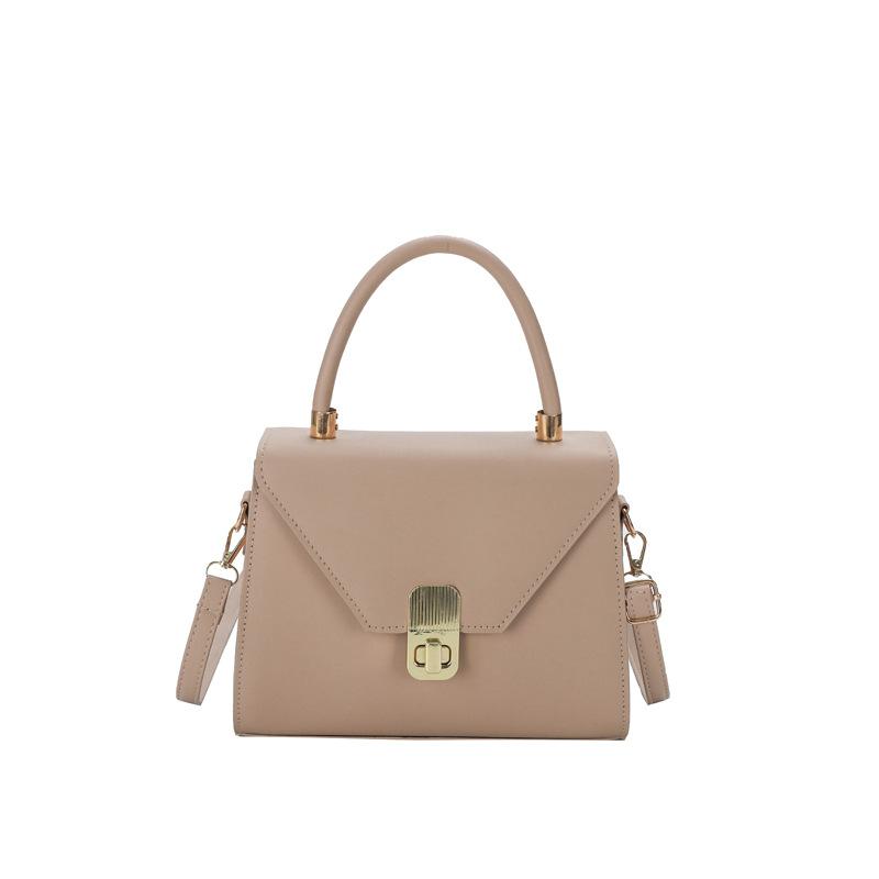 Женская сумка Маленькая квадратная сумка с поворотным замком Сумка Simple Style Аксессуары Женская сумка в иностранном стиле Сумка через плечо Crossbody