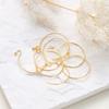 20pcs/lot 14K 18K Gold Plated Hoop Earring Hooks Ear Wire Findings For DIY Making Earrings Jewelry Accessories Wholesale