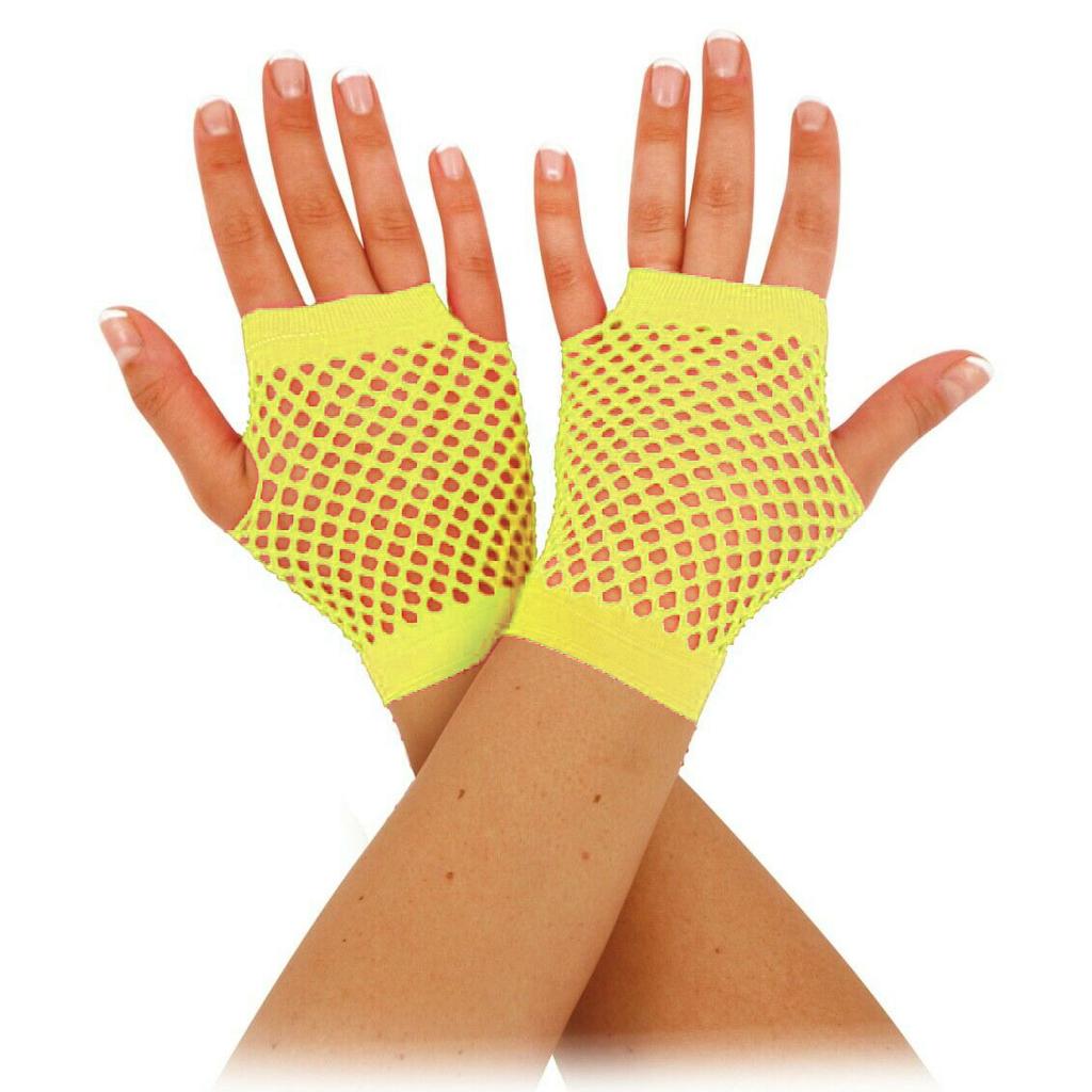 Bristol Novelty Unisex Adults Short Fishnet Gloves (1 Pair)