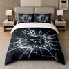 3Pcs Bedding SetDerby County Football Soft Bed Sheet and Two Pillowcases Home Bedroom Decor
