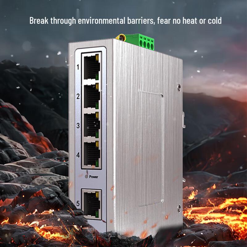 Edicon IT168 5-портовый неуправляемый промышленный Ethernet-коммутатор 100 Мбит/с