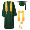 Graduation Cap And Gown 2024 Set With Tassel Honor Cord Graduation Stoles For High School College Bachelor