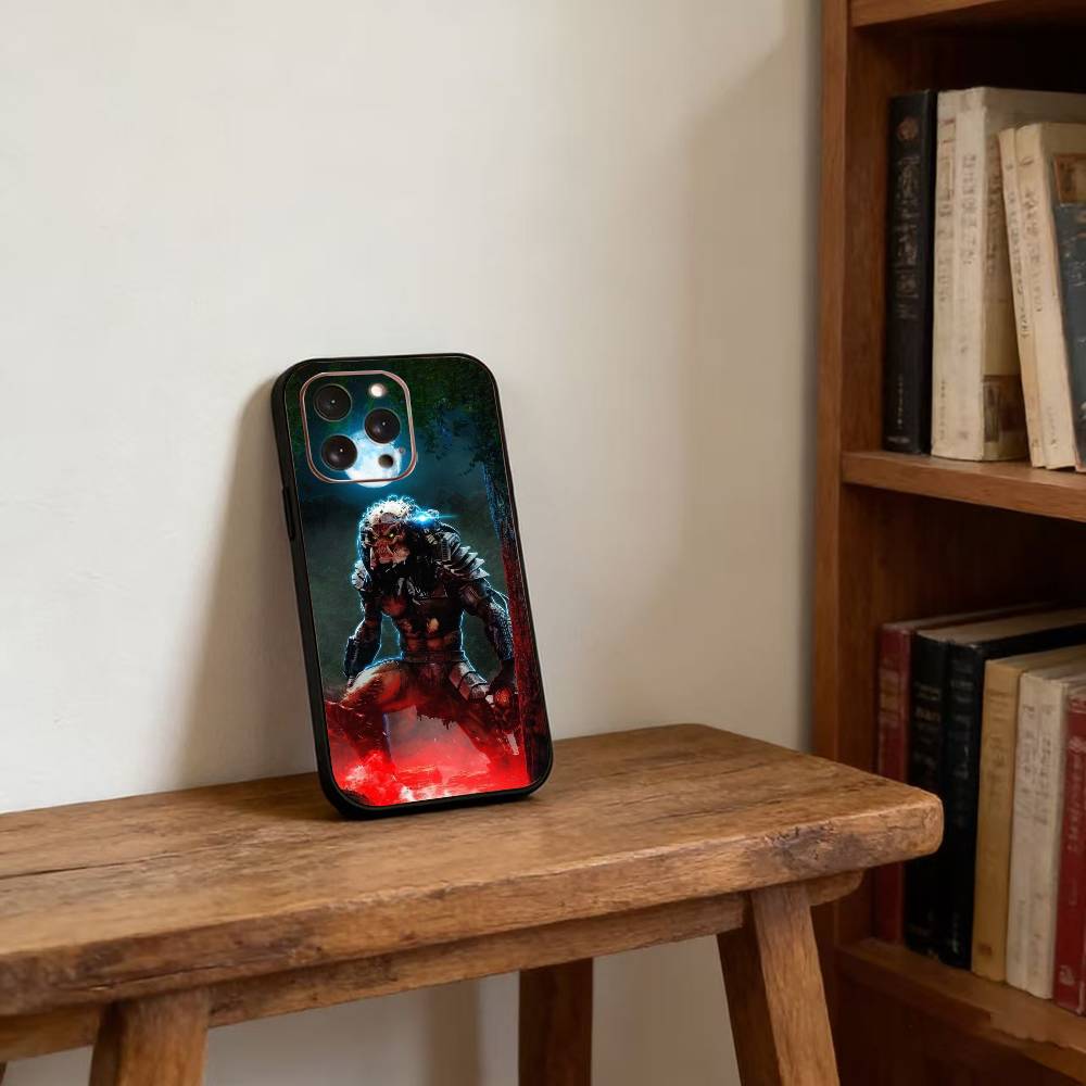 Чехол для телефона P-Predator для iPhone 17, 16, 15, 14, 13, 12, 11 Plus, Pro Max, Другие Мягкий Черный Чехол