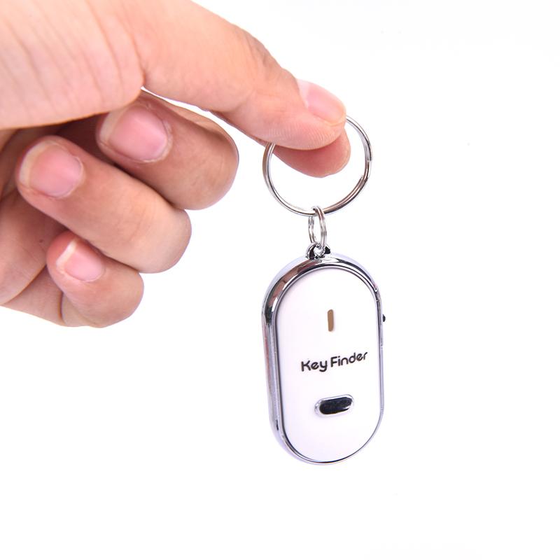 Smart Key Finder Anti-Lost Sensor Keychain Tracker Led With Whistle Clap Locator