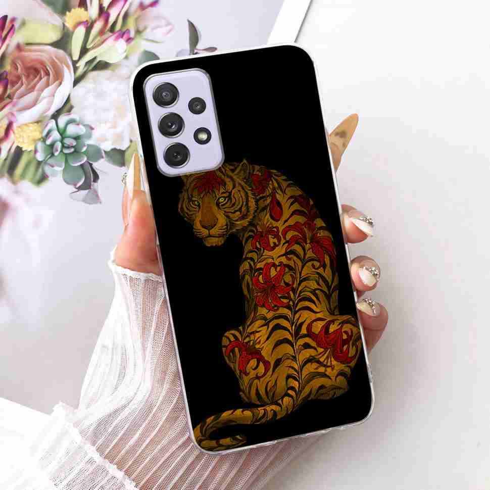 For Samsung A72 Case SM-A725F Fundas Soft Silicone Luxury Painted Cover Cases For Samsung Galaxy A72 Casing Bumper