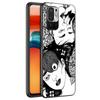 Аниме Junji Ito футболки ужасов силиконовый чехол для телефона для Xiaomi Redmi Note 11 10 9 8 Pro 11T 10T 10S 9S 8T 9 9A 9C 9T черный чехол