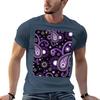 Violet And Purple Paisley Tshirt T Shirts For Unisex Slim Fit T Shirt Unisex 100 Cotton Luxury Brand Unisex T Shirt Designer Tshirt