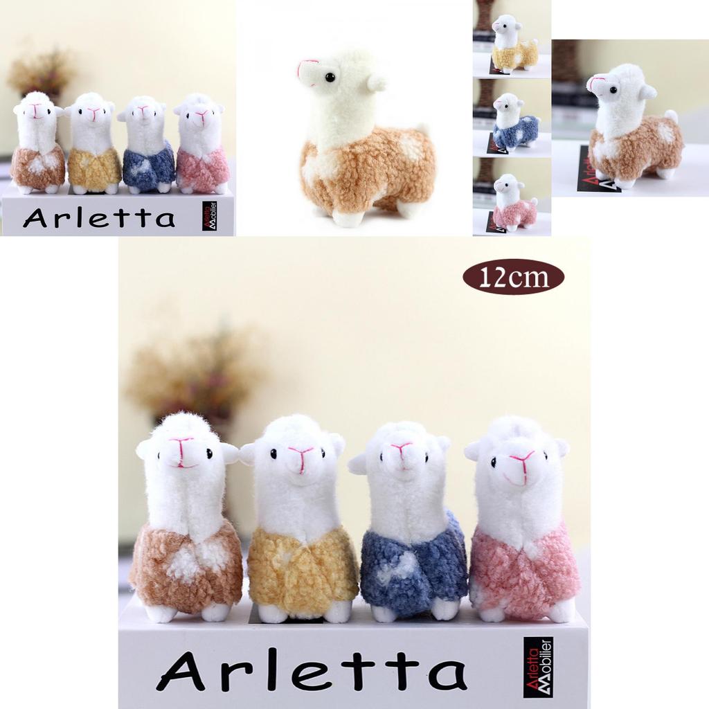 Adorable Plush Alpaca Keychain Charming Small Stuffed Toy For Bags And Gifts