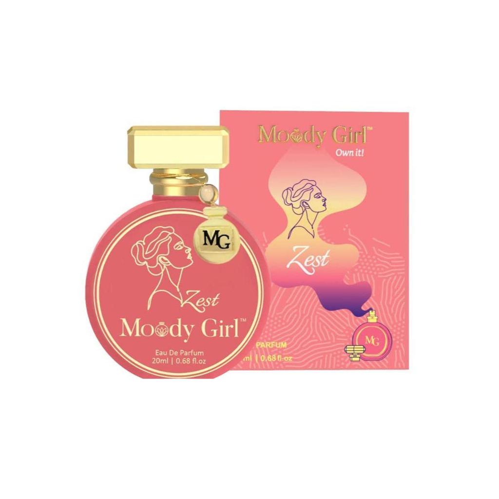 Moody Girl Ayesha's Favourite Zest, Every Day Perfume For Women, Fruity & Gardenia, Skin Friendly, E 20ml | 0.68 Fl.oz