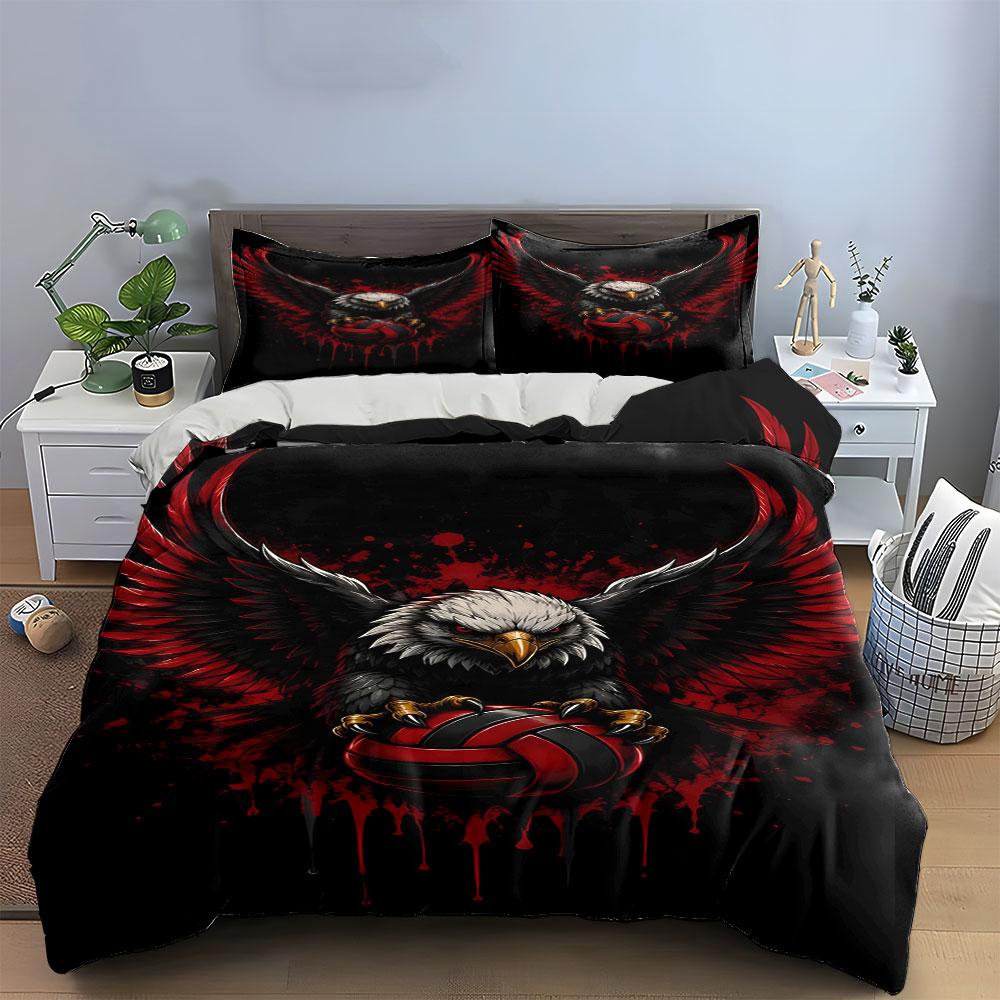 Eagle holding red shield. Bedding sets Duvet cover sets Duvet covers Pillowcases(1* Duvet Cover 2* Pillowcases without duvet insert)