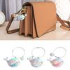 1/2/3Pcs Key Chain Faux Pearl Whale Shape Charm Keychain with Bangle Bags Backpacks Key Holder Decorative Bag Accessory